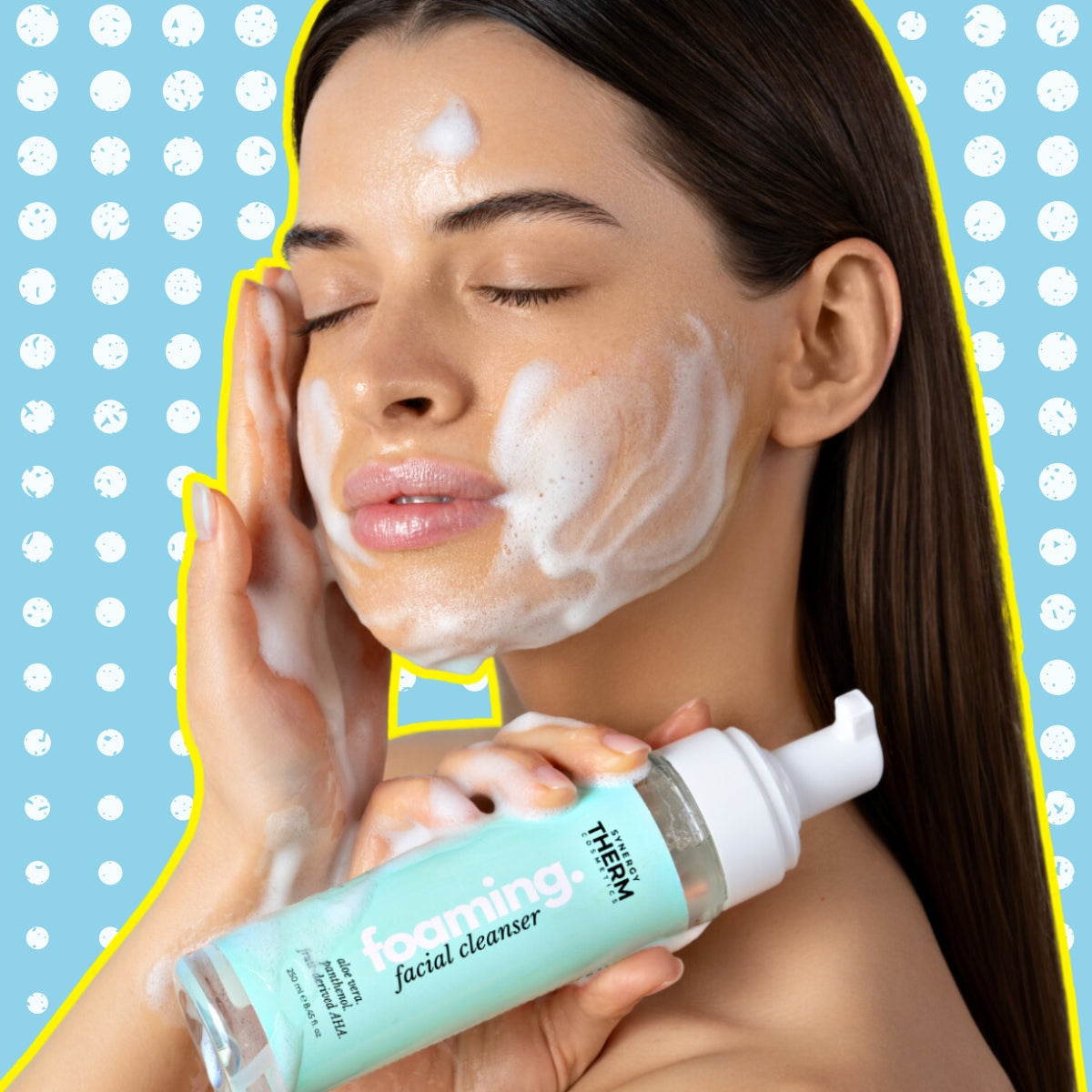 Foaming Facial Cleanser with Fruit-derived Acids, Aloe Vera and Panthenol